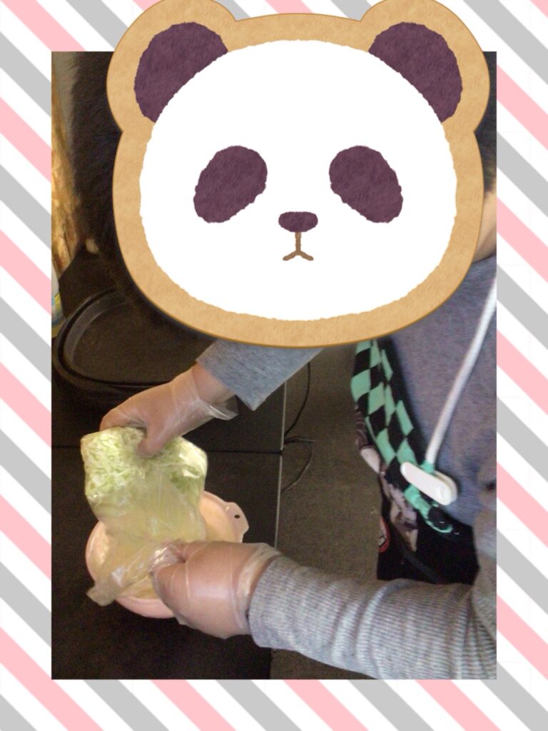 お好み焼き作り