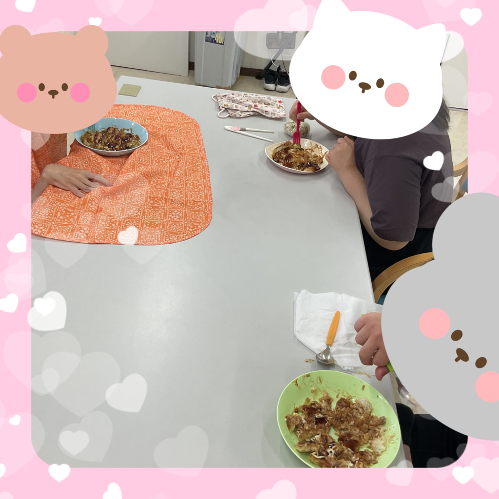 お好み焼きを作りました！